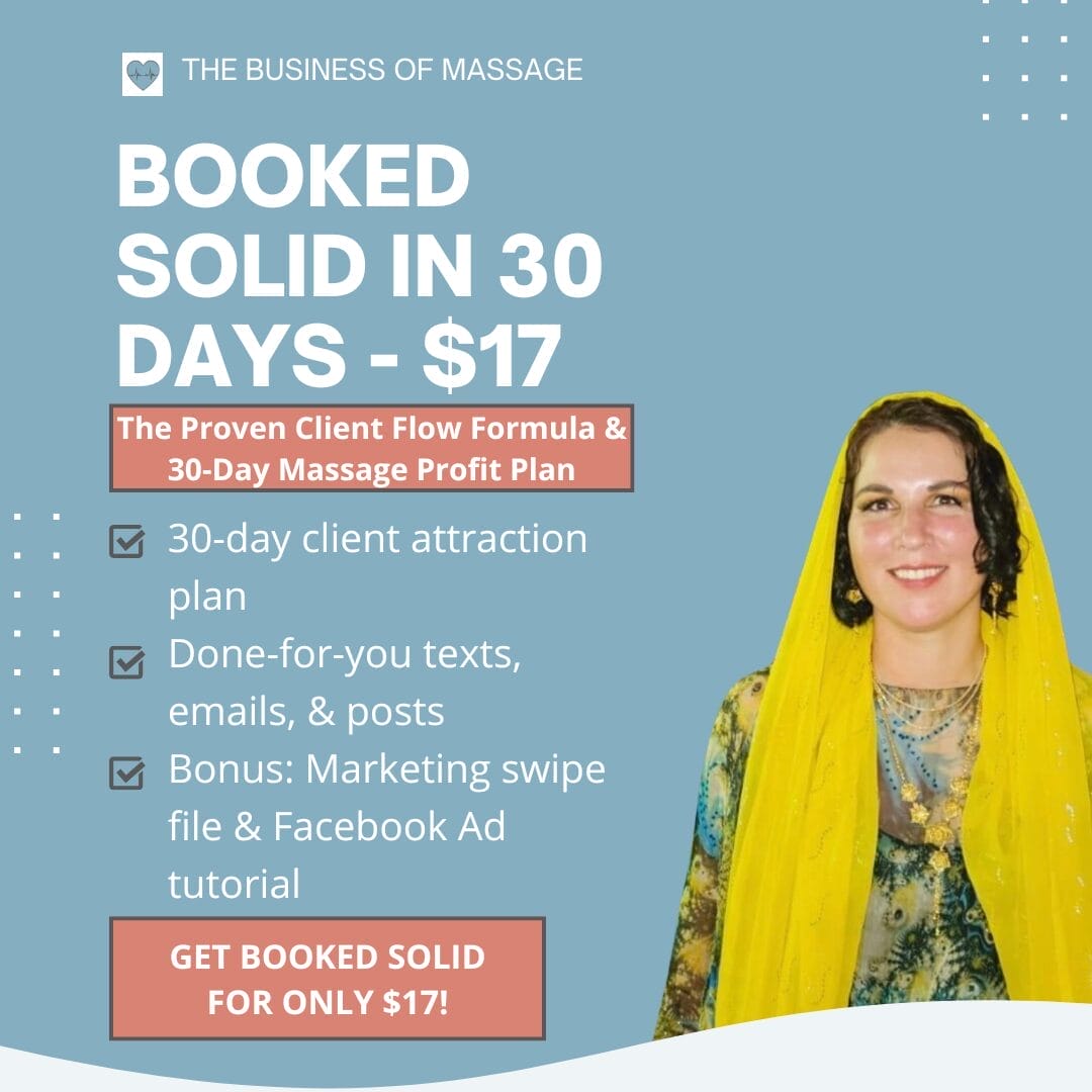 Booked Solid in 30 Days for Massage Therapists